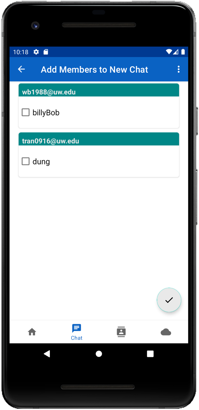 Snailtails Chat App - Add Chatroom